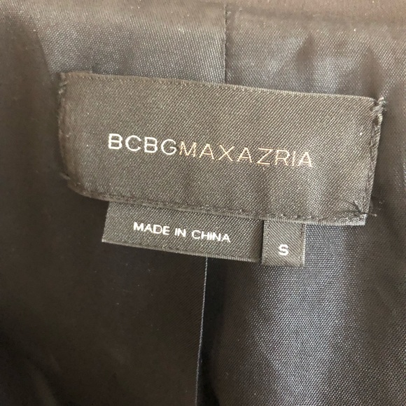 SOLD BCBG MAXAZRIA Black Suit Jacket Small - Picture 6 of 7